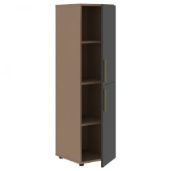 Шкаф-колонка с двумя глухими малыми дверьми (правый) VELION VMCS 40.4 R Яшма черный Кобра