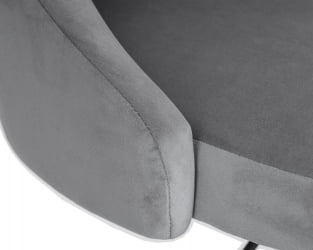 Стул барный DOBRIN JOSEPH BLACK (серый велюр (MJ9-75))