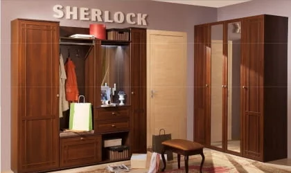Шкаф для обуви Sherlock 73 прав Орех шоколадный