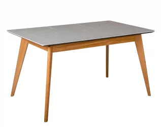 Стол раскладной Лунд 140-180 БУК-Мрамор Бьянко