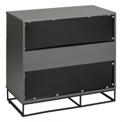 Комод 3 ящика CITY 400955801h Графит