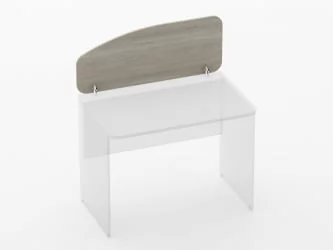 Экран разделительный Glassy 5.12.10 Дуб сантана светлый