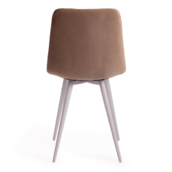 Стул CHILLY (mod. 7095-1) ткань/металл, 45x53х88 см, высота до сиденья 50 см, бежевый barkhat 5/белый