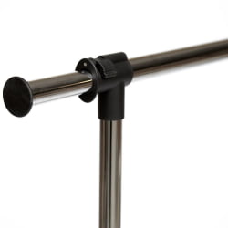 Вешалка на колёсиках NY-3294 металл, 84-125*43*102-167см, хром/черный