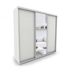 Шкаф-купе 3-х дверный Акцент-Сим ДЗ 1800х600 Выбеленное дерево