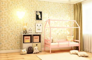 Кровать-домик RooRoom кд-11Р Розовый