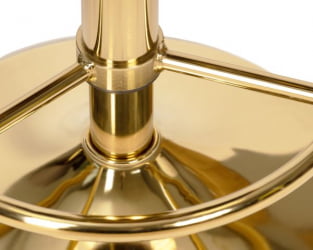 Табурет барный DOBRIN BRUNO GOLD (серый велюр (MJ9-75)) 2 шт