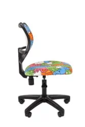 Детское кресло CHAIRMAN ТИН (Kids) 102 черный пластик Котики