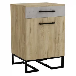 Тумба для обуви с ящиком Loft (ТОЯ) Дуб натур/Бетон