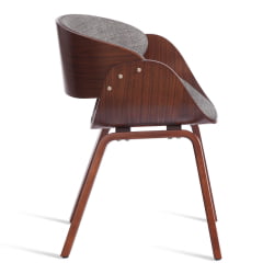 Стул LANDO (mod.8036) дерево / ткань, 59х53х75 см, орех/серый, Aimcasa 28