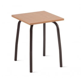 Табурет кухонный 320х320 мм ЛДСП Серый/Металл Коричневый