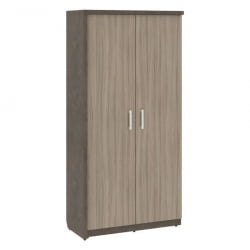 Шкаф/Гардероб с глухими дверьми левый WOOD&STONE СФ-534873 Бетон Чикаго темный Дрифтвуд