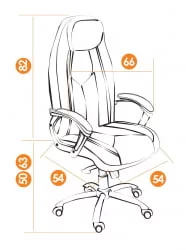 Кресло руководителя BOSS люкс черный