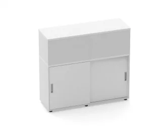 Тумба комбинированная высокая для рабочего модуля Deka 9.04.125 Белый