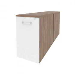 Тумба двойная низкая выдвижная приставная / опорная ONIX O.VTPO-2.8 Дуб Аризона/Белый