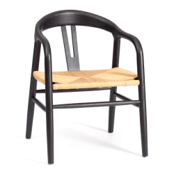 Стул VALI дерево вяз, черный, 50х46х77 см