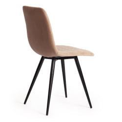 Стул CHILLY X (mod. 7096) ткань/металл, 45x53х88 см, высота до сиденья 50 см, бежевый barkhat 5/черный