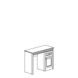 Столик туалетный Лючия 194 Дуб Оксфорд серый