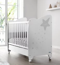 Кроватка для новорожденных Micuna Estela White/Grey