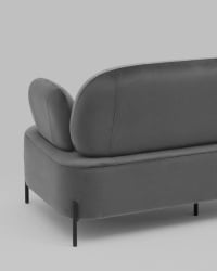 Серый диван из велюра Кэнди велюр Серый