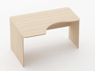 Стол угловой Glassy 1.14.14Л Орех