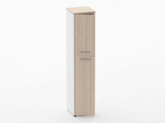 Шкаф 4 узкий закрытый Deka 10.19.14Л Туя/Белый