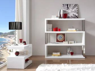 Стеллаж в гостиную DP-120 Белый