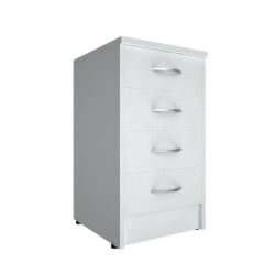 Тумба приставная (с замком) Riva А.ТП-4F-S Белый