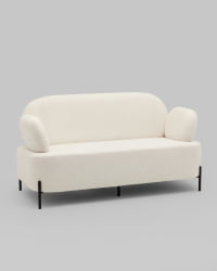 Белый диван Кэнди ткань букле белый