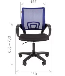 Кресло оператора CHAIRMAN 696 ЛТ (LT) Серый