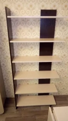 Стеллаж в гостиную тип 13 Венге Цаво-дуб белфорт