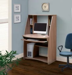 Письменный стол с надстройкой компьютерный №3 Ясень Шимо темный