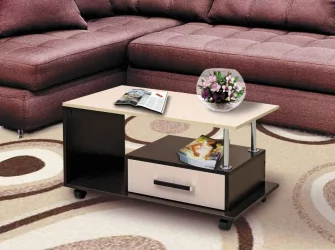 Стол журнальный №13 Венге/Дуб молочный