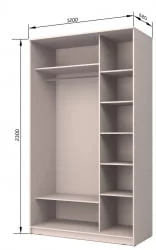 Двустворчатый шкаф Хит-23-12-55 Дуб млечный