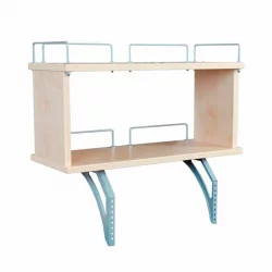 Полка задняя двухъярусная Polka_zz 1/600 (Polka_zz 7/600) Клен Бежевый