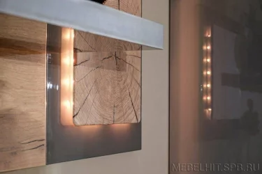 Комплект подсветки для полки навесной Фиджи ЛД.659.950.000 Дуб Золотой/Антрацит