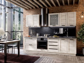 Кухонный гарнитур Винченца №7 Белый Дуб Крафт белый