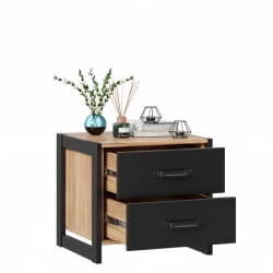 Тумба прикроватная Техно ЛД 678.100.000 Дуб Золотой Черный