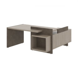 Стол руководителя правый WOOD&STONE СФ-531222 Дрифтвуд Бетон Чикаго темный