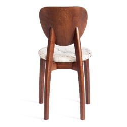 Стул DIAMANTE мягкое сидение бук, 42x42x85см, коричневый, ткань Крекс Айвори