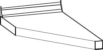 Столешница торцевая левая ПФК 14.30лев