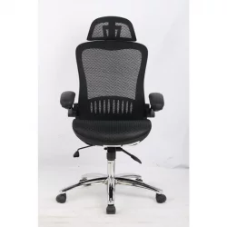 Кресло руководителя EChair-552 TTW Net 526697 Черное