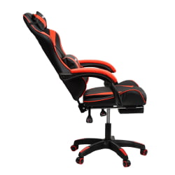 Кресло 088 цвет черный/красный с массажем 088-black-red-mass