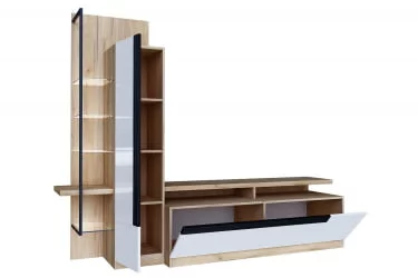 Тумба ТВ Кёльн ЛД.674.010.000 Дуб Золотой/Белый