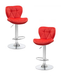 Стул барный DOBRIN BARNY (красный) 2 шт