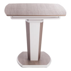 Стол FANCY МДФ HPL, 120-160х85х75 см, Дуб трюфель/Белый