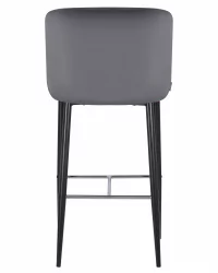 Стул барный DOBRIN CHRISTIAN 75 Темно-серый велюр V108-91