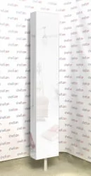 Шкаф в белом стекле Zoom White Белый