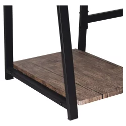 Стол на металлокаркасе BRABIX LOFT CD-006 Мореный дуб