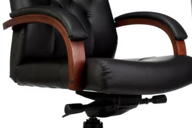 Кресло руководителя Бюрократ T-9928WALNUT/BLACK